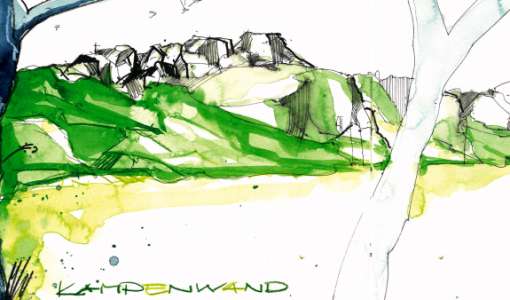 Berge Sketchen im Chiemgau – Zeichnen in freier Natur