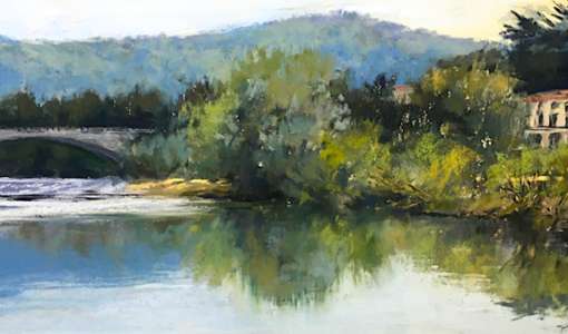 Seen, Flüsse, Panoramen - Landschaften in Pastell
