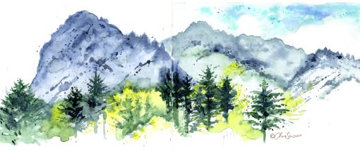 Skizzieren und Aquarellieren im „Bilderbuch“ Bayerns