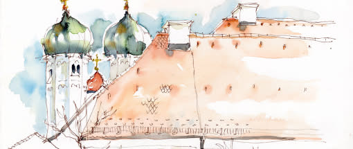 Skizzieren und Aquarellieren im „Bilderbuch“ Bayerns