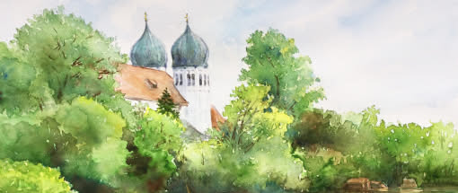 Vom Motiv zum fertigen Bild – malerisches Chiemgau