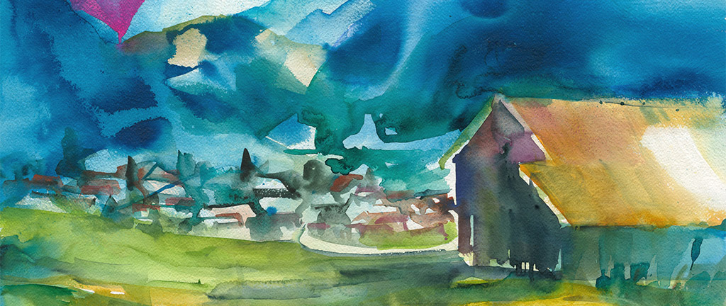 bunte Landschaft